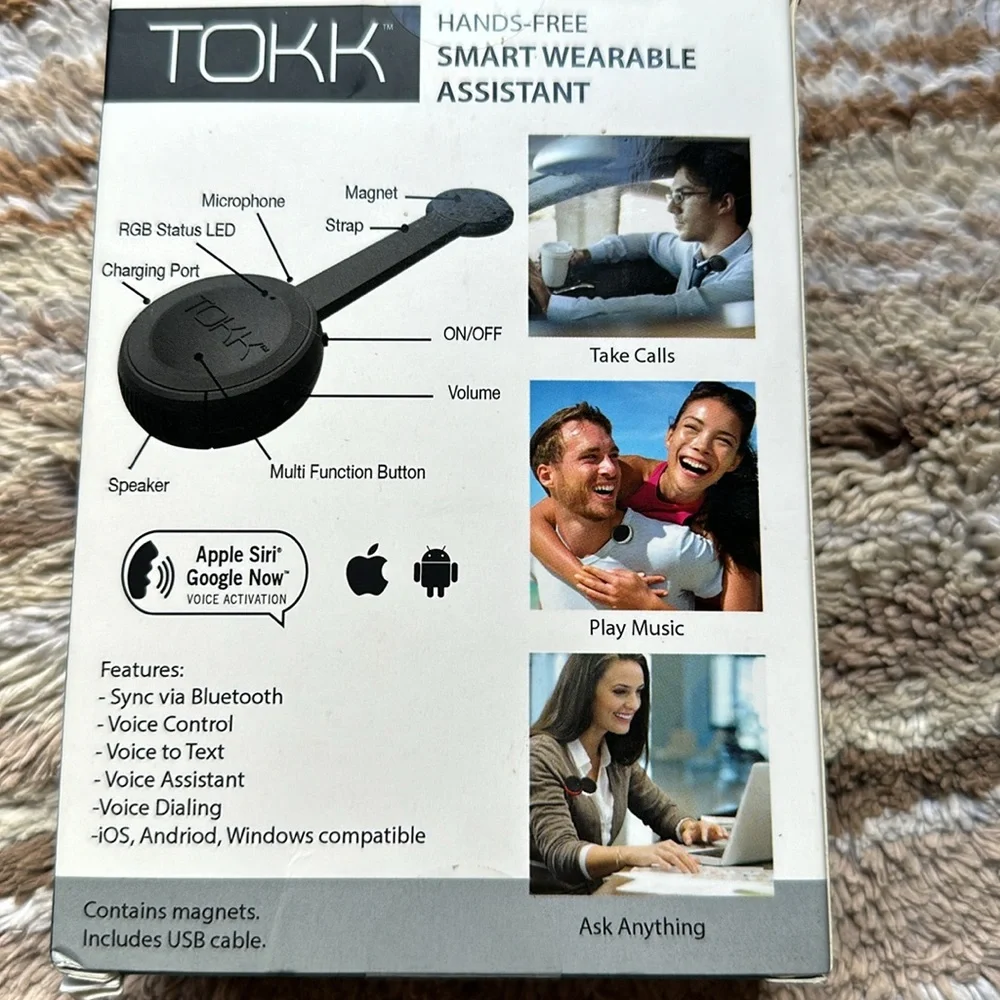 Black Smart Wearable Assistant Headset
